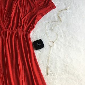 {✨E&L🌙} Herkimer Diamond 14K Gold Lariat Necklace